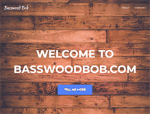 Tablet Screenshot of basswoodbob.com